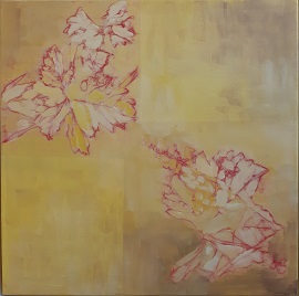 Reben-Impression IV    Acryl, 40x40 cm