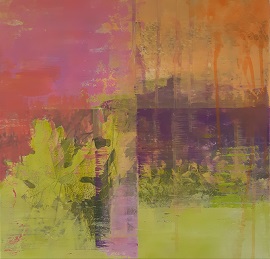 Reben-Impression V     Acryl, 40x40 cm